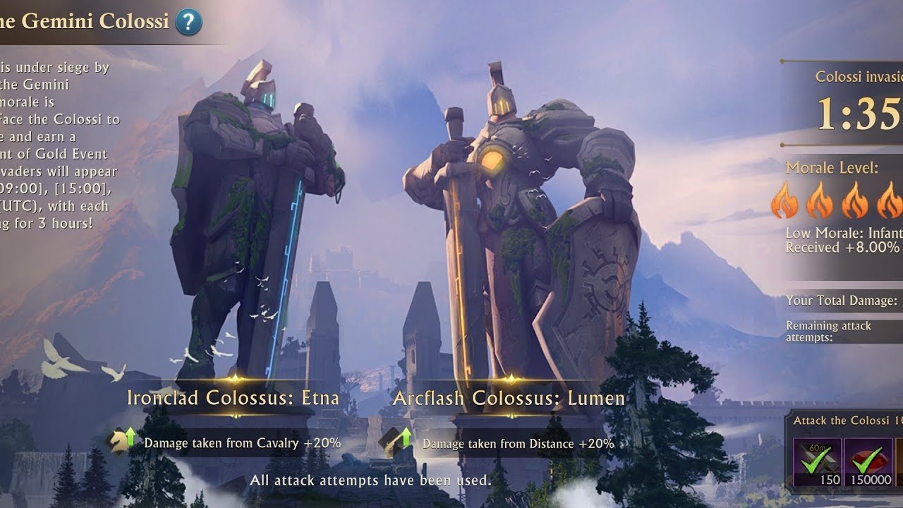 Guns of Glory Gemini Colossi