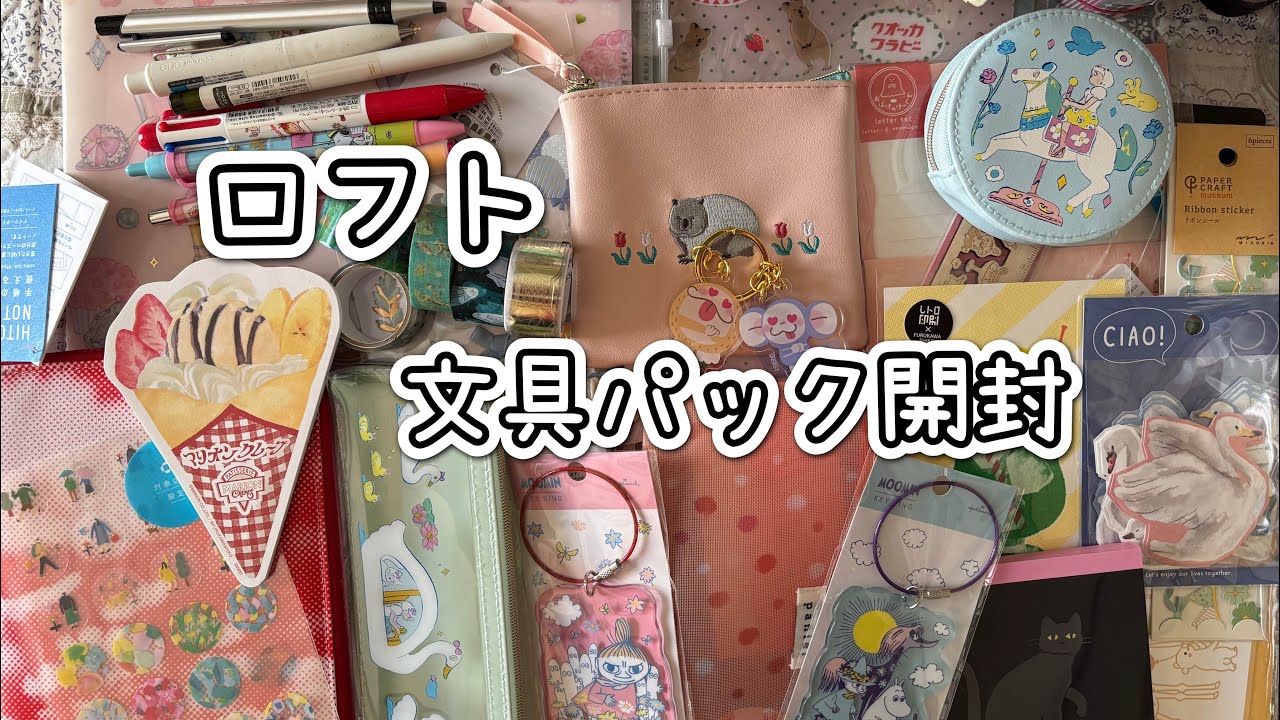 ロフトで1000円の文具パックを購入しました