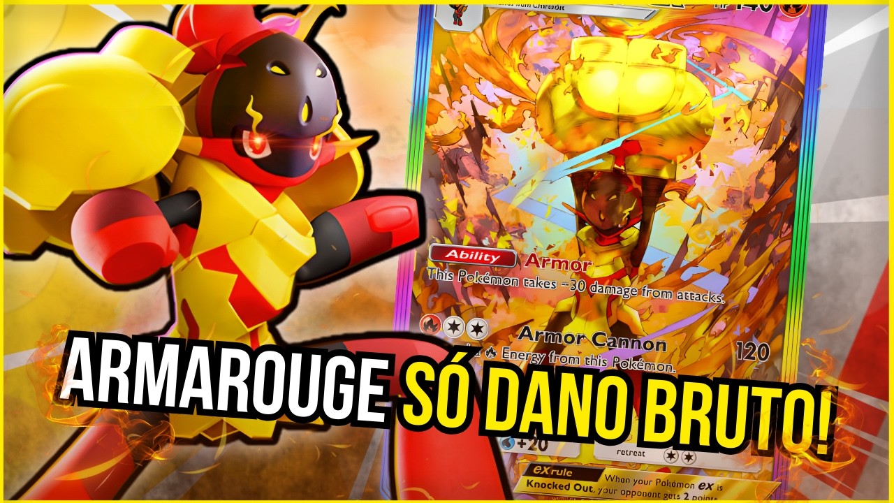 ARMAROUGE É IMORTAL e DESTRUIDOR! 🥋​🔥​ || Pokémon TCG Pocket