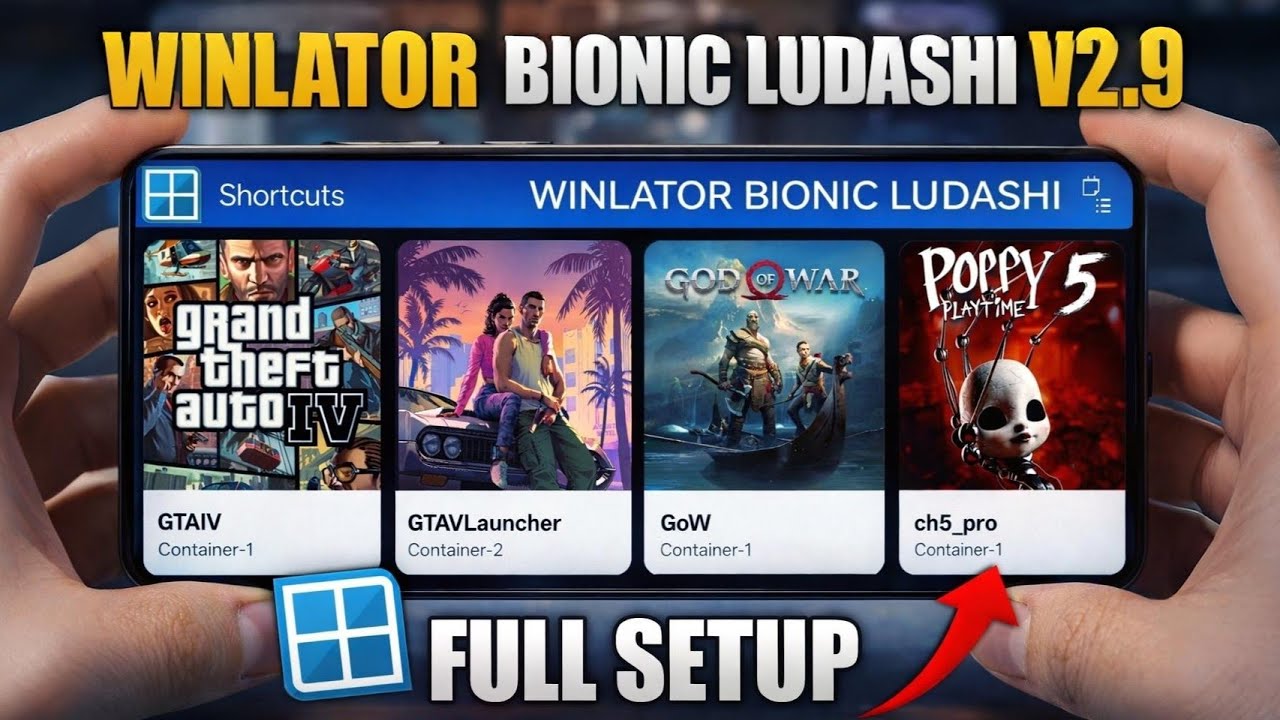 Winlator Bionic Ludashi V2.9 (бета-версия) - Полная настройка | Лучшие параметры - Тест производи...