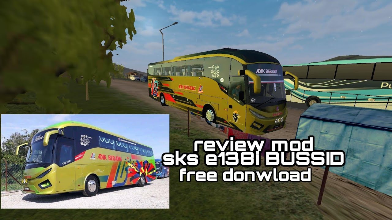 Review mod sks e138i BUSSID | Mod bus malaysia
