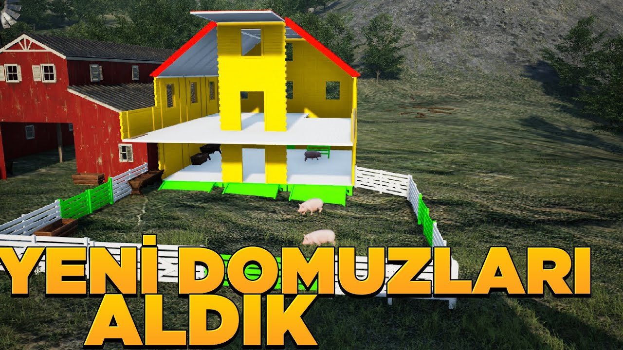 YENİ DOMUZLAR İÇİN YENİ KATLI AHIR YAPTIK | RANCH SİMULATOR | vadinin sahibi