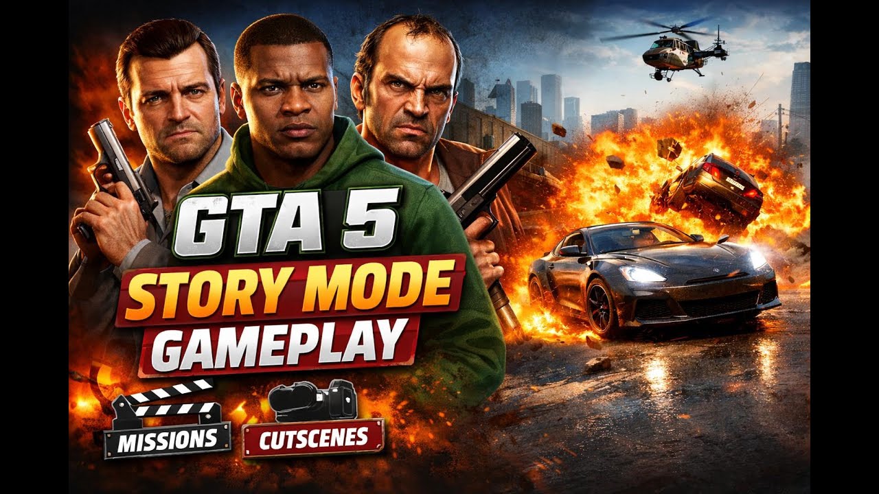GTA 5 Story Mode Walkthrough 🚗💥 | Epic Missions & Cutscenes