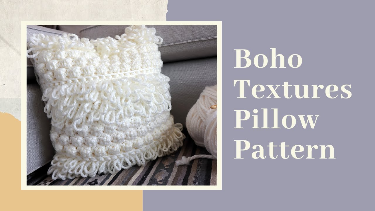 Boho Crochet Pillow - Free Pattern!