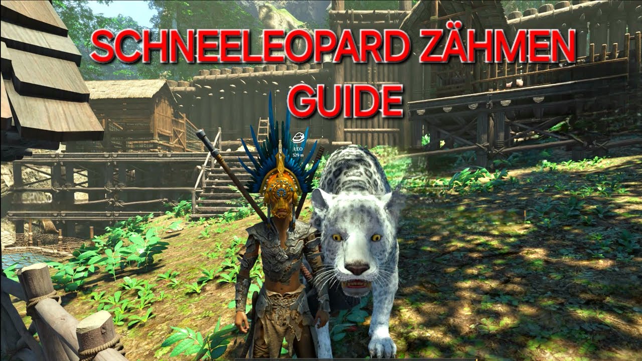 Soulmask: Schneeleopard Zähmen Guide.