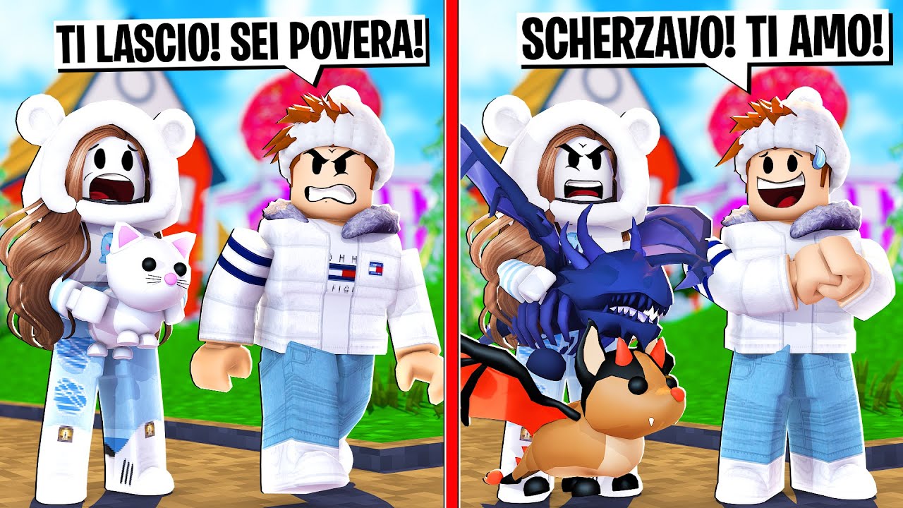 IL MIO RAGAZZO MI HA LASCITA PERCHE' ERO POVERA E MI SONO VENDICATA SU ROBLOX!