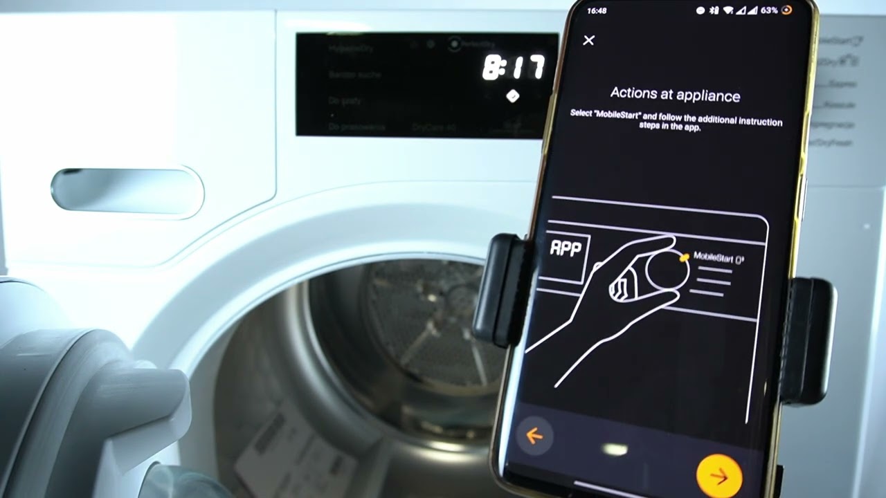 Сушильная машина MIELE TWF760WP EcoSpeed 8кг - Как подключить к смартфону?