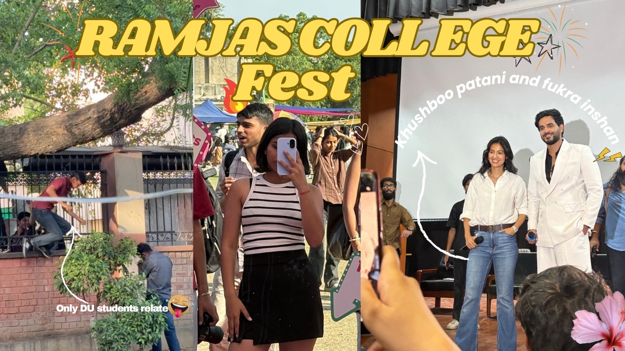 Ramjas Fest Vlog 🎉 | Fukra Insaan & Khushboo patani Live | Full Fun Day