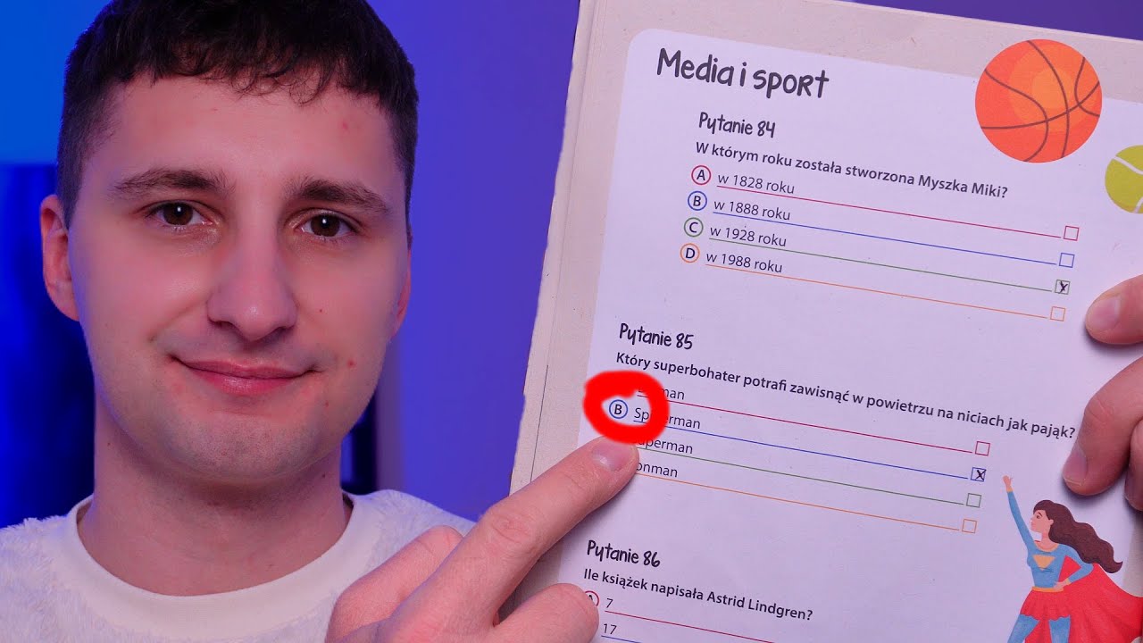 ASMR po polsku 🇵🇱  - Zadaję Ci (proste?) pytania z WIEDZY OGÓLNEJ (quiz, ciekawostki)