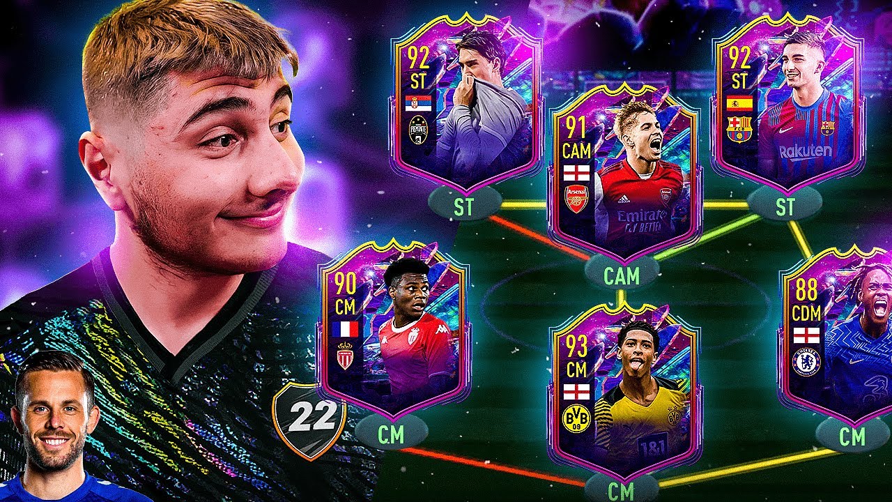 Играю полностью составом Future Stars в FIFA 22