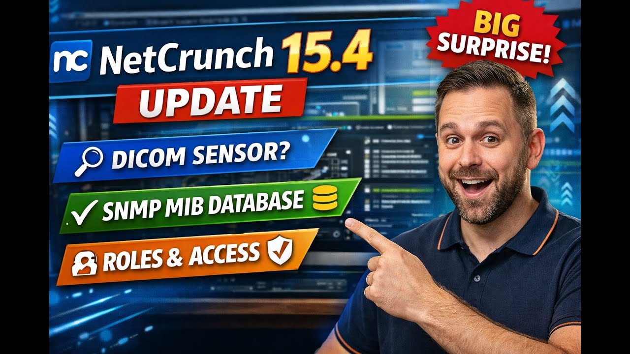 NetCrunch 15.4 Update: Neue Sensoren, SNMP-Verbesserungen & Zugriffskontrolle