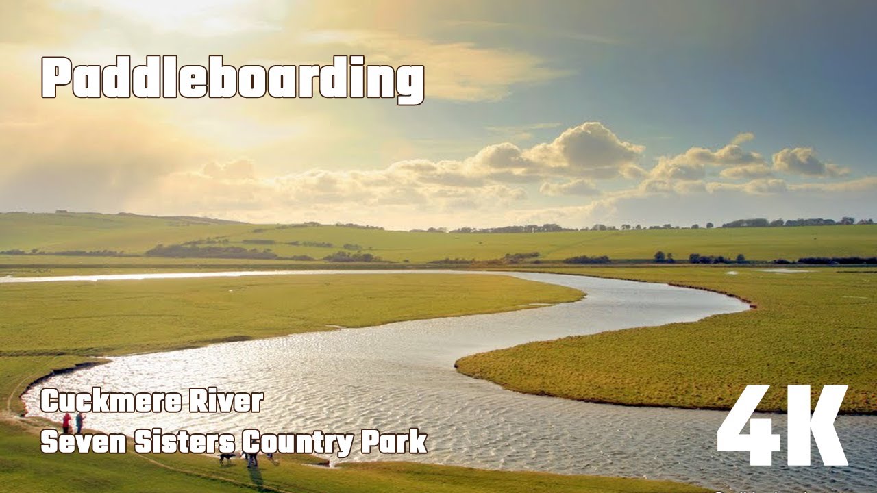 Stand-up Paddleboarding on the beautiful Cuckmere River ASMR Relaxing, Peaceful. 🇬🇧