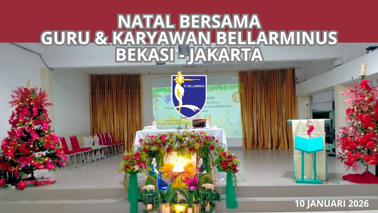 Keseruan Perayaan Natal Bersama guru dan karyawan Bellarminus Bekasi -Jakarta