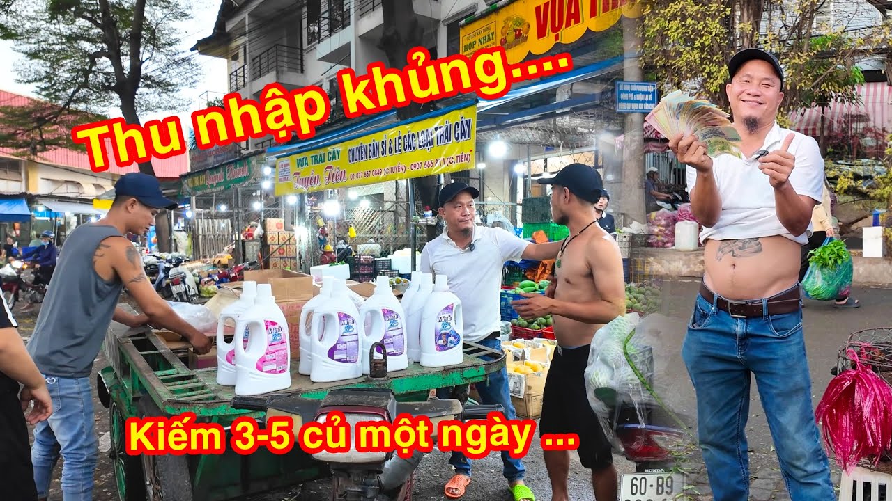Minh Râu bán hàng rong ?? Nghề tay trái kiếm thêm thu nhập...