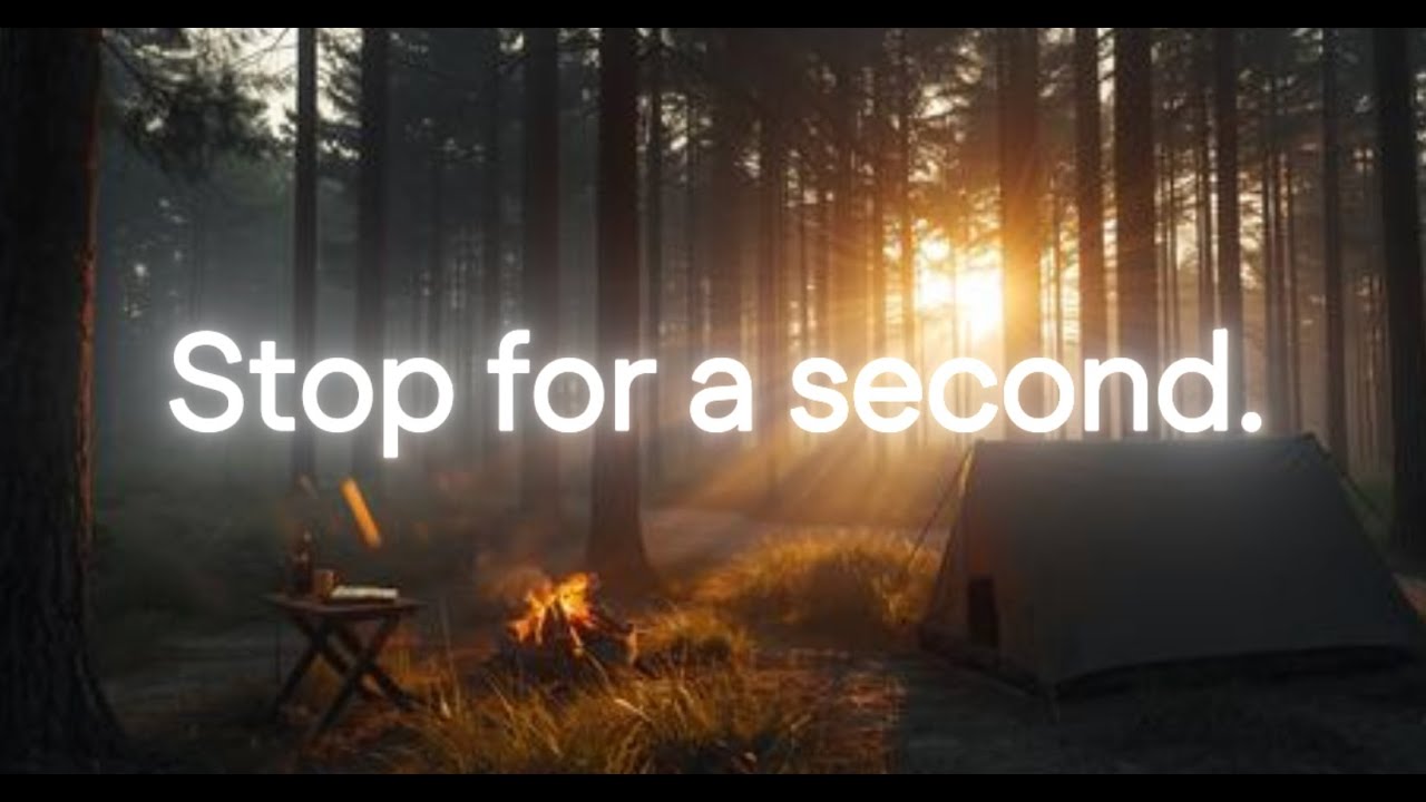 stop for a second, God is listening.