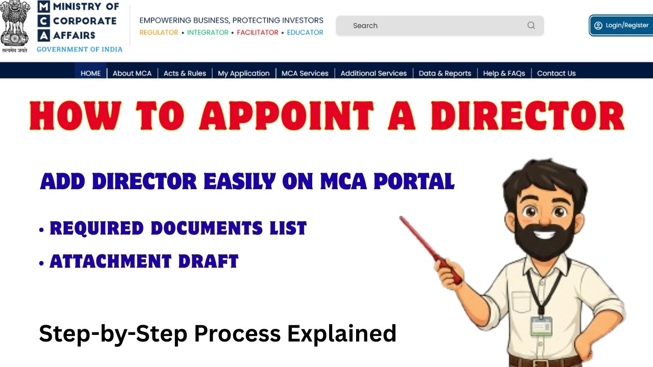 How to Appoint a Director in Any Company on MCA Portal (Step-by-Step Guide) | FY 2026-27
