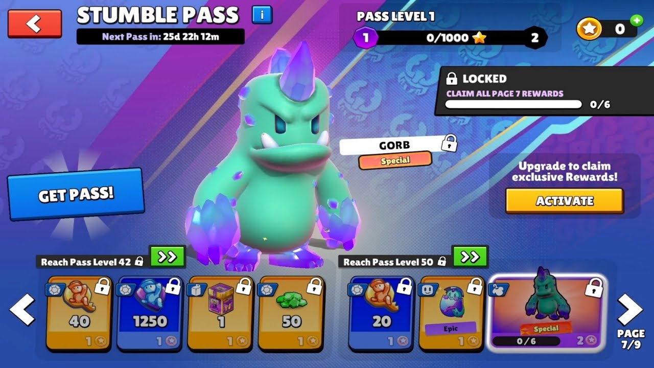 Upcoming 0.95 New Stumble Guys Pass #stumbleguys 