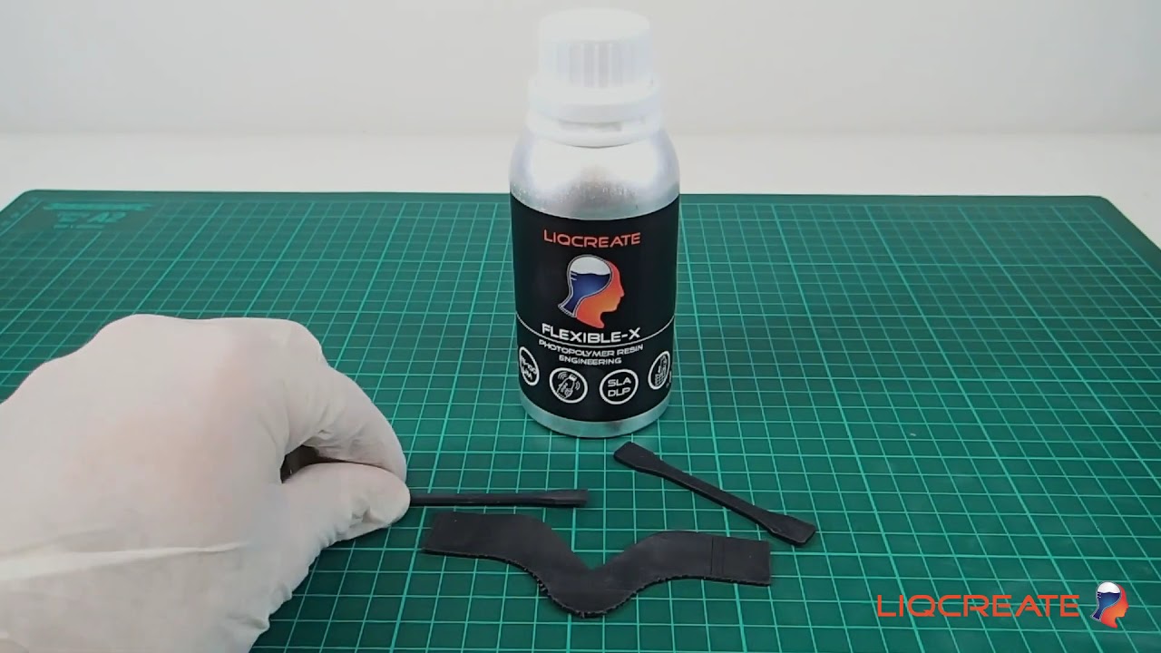 Flexible 3D-printing resin Liqcreate Flexible-X