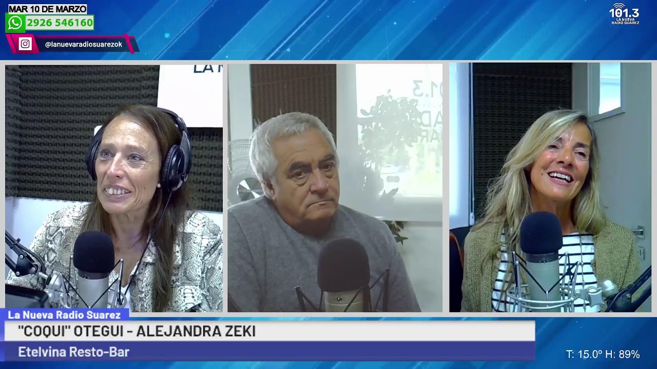 Coqui Otegui y Alejandra Zeki - La Nueva Radio Suarez 101.3