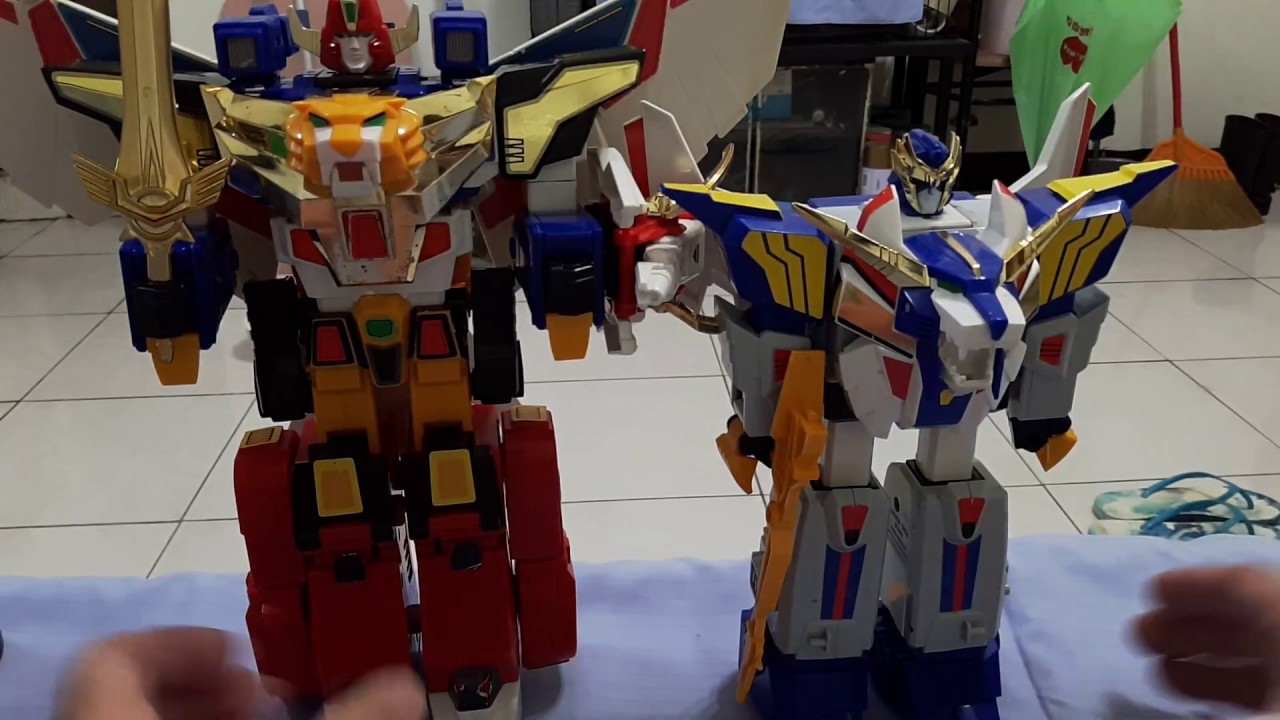 1992 TOMY 藍光人系列第二部 元気爆発ガンバルガー DX 武裝合体 リボルガー 元氣小子 天神獅王 / 勁力金剛 Genki Bakuhatsu Ganbaruger