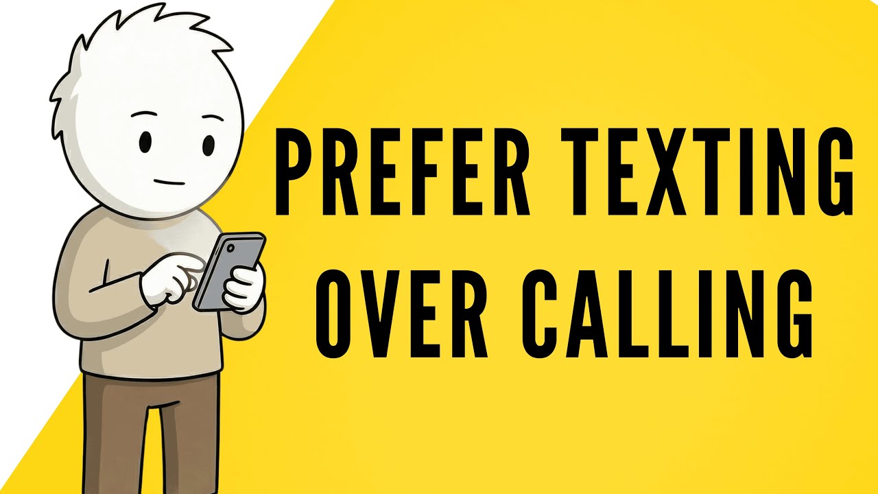 The Hidden Psychology Behind Preferring Texts Over Calls