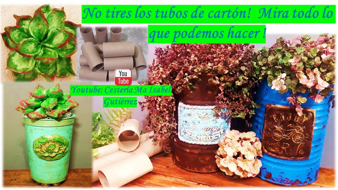 Masa fácil con TUBOS DE CARTÓN para decorar lo que quieras, Dough with CARDBOARD TUBES