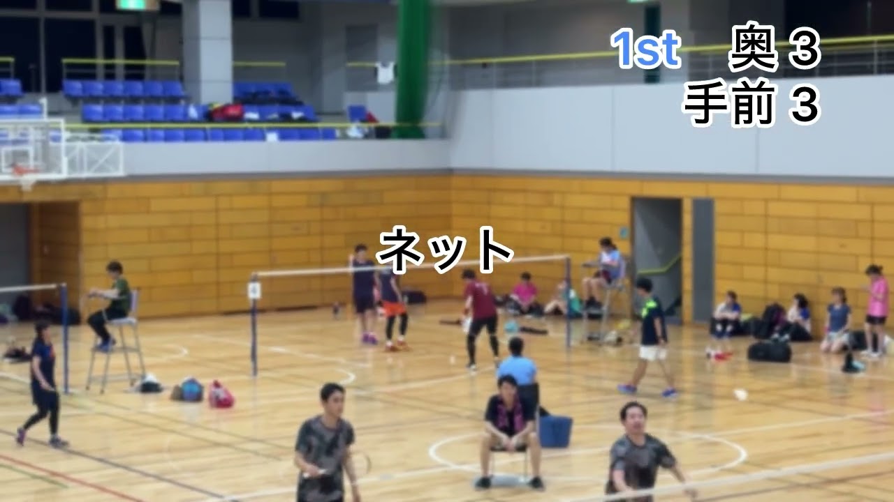 【バドミントン】chan & ssk ZSダブルス大会 予選第2試合 1st①
