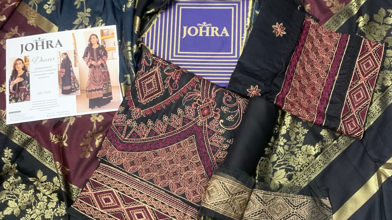 Johra New Volume | Daneer | Doria Lawn Embroidered | Fancy Banarsi Jacqurad Voile Duppata