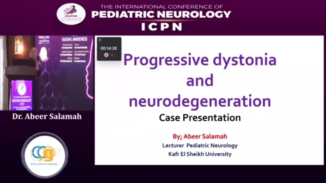 Progressive dystonia and neurodegeneration Case Presentation Dr Abeer Salamah
