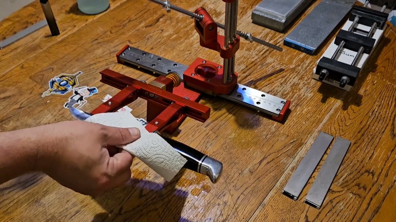 Toohr Fixed angle sharpening system review and TSprof Diamond plates sharpening Buck 420HC
