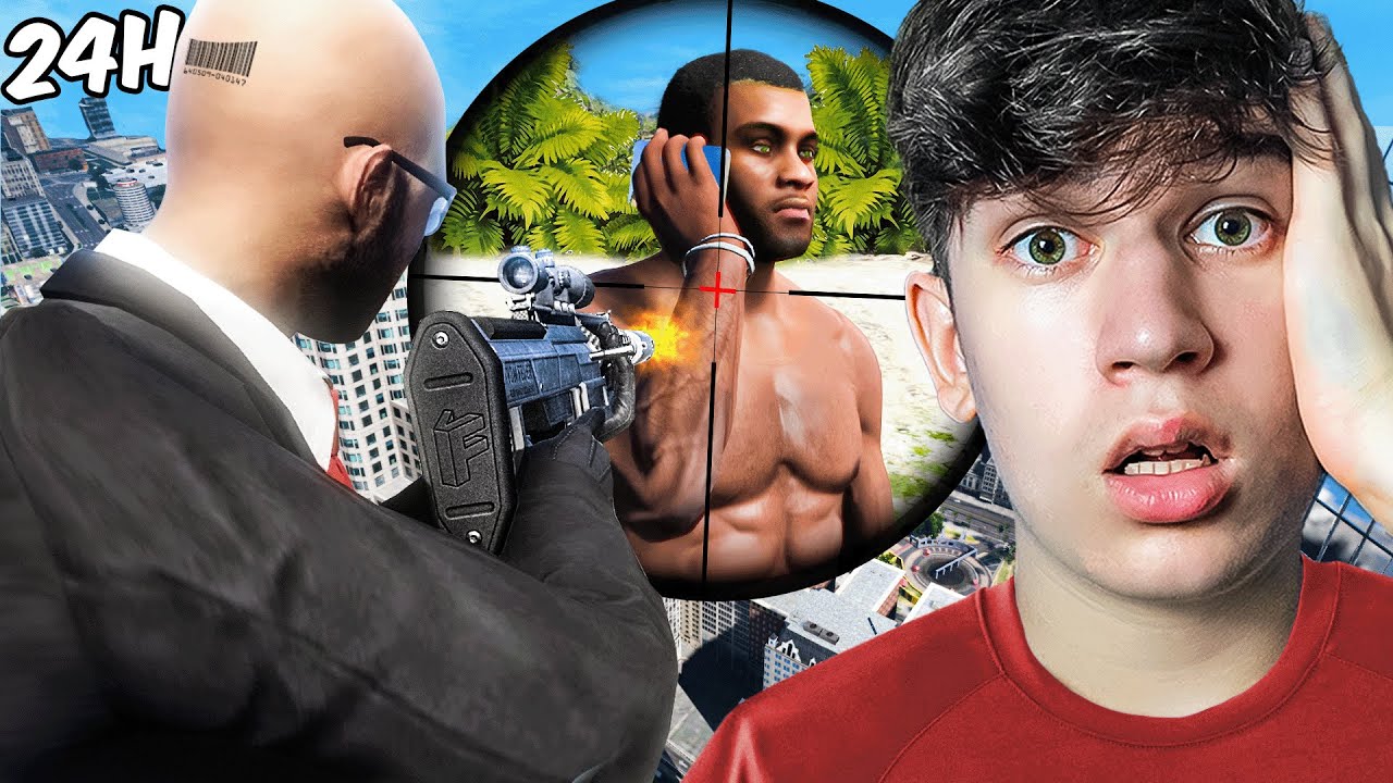 Spędziłem 24H jako HITMAN w GTA V..