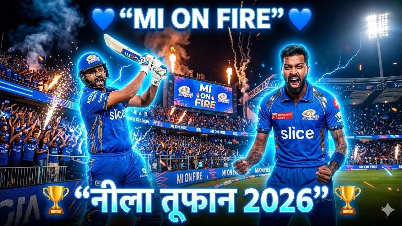 MI ON FIRE 🔥 | Rohit Sharma & Hardik Pandya DJ Anthem 2026 | Mumbai Indians Power Song 💙🏆