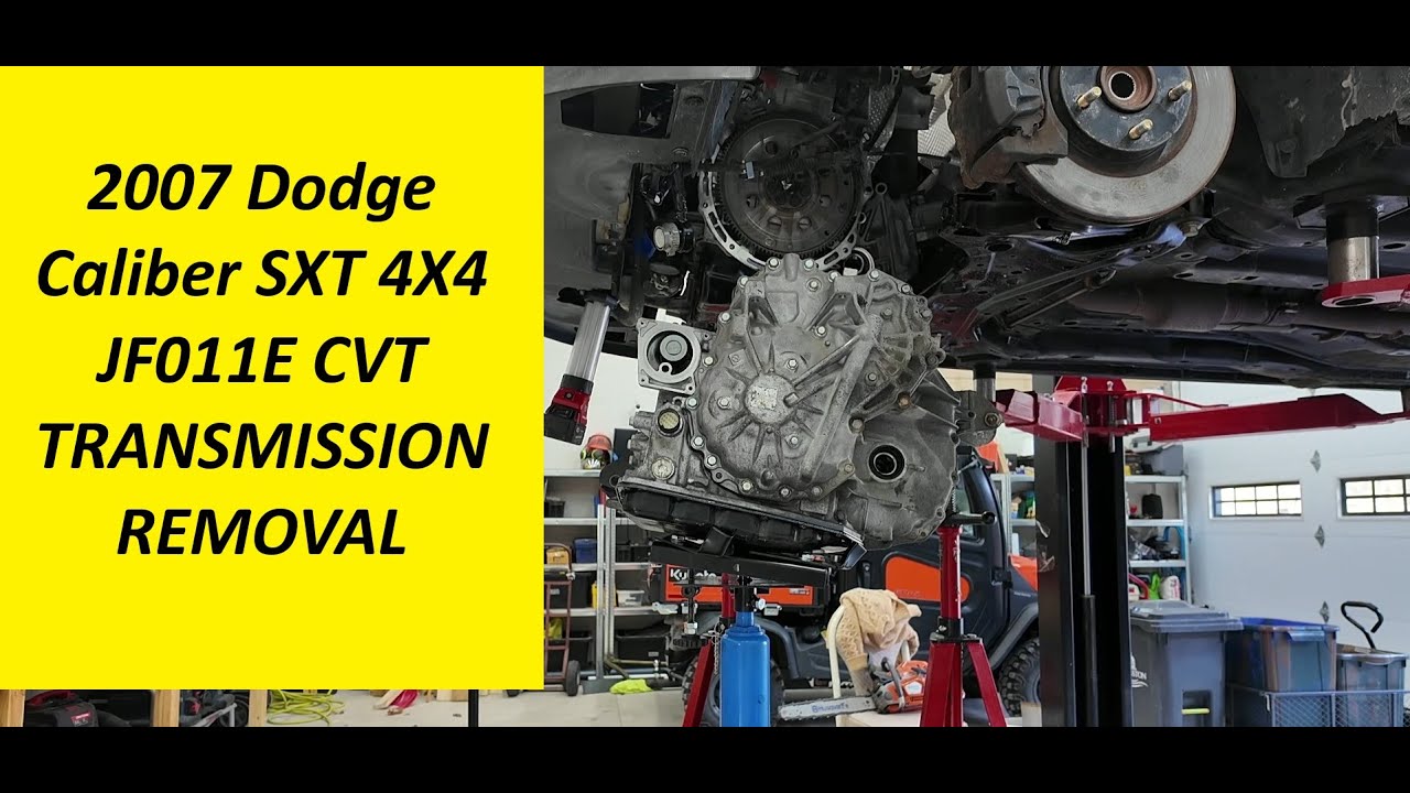 ЧАСТЬ 1 - Снятие трансмиссии CVT Dodge Caliber SXT 4X4 2007-12 гг. - Трансмиссия JF011E