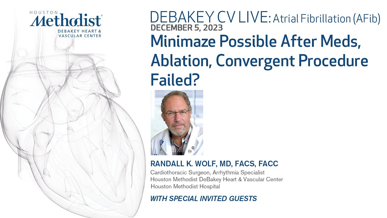 Minimaze Possible After Meds, Ablation, Convergent Procedure Failed? (Randall K. Wolf, MD)