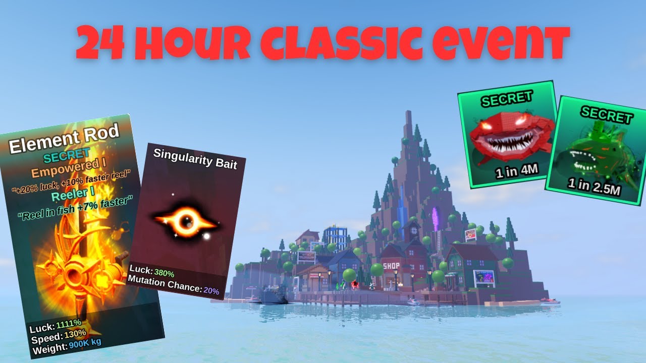 24 JAM DI CLASSIC EVENT FISH IT!! GAMPANG DAPET SECRET?!
