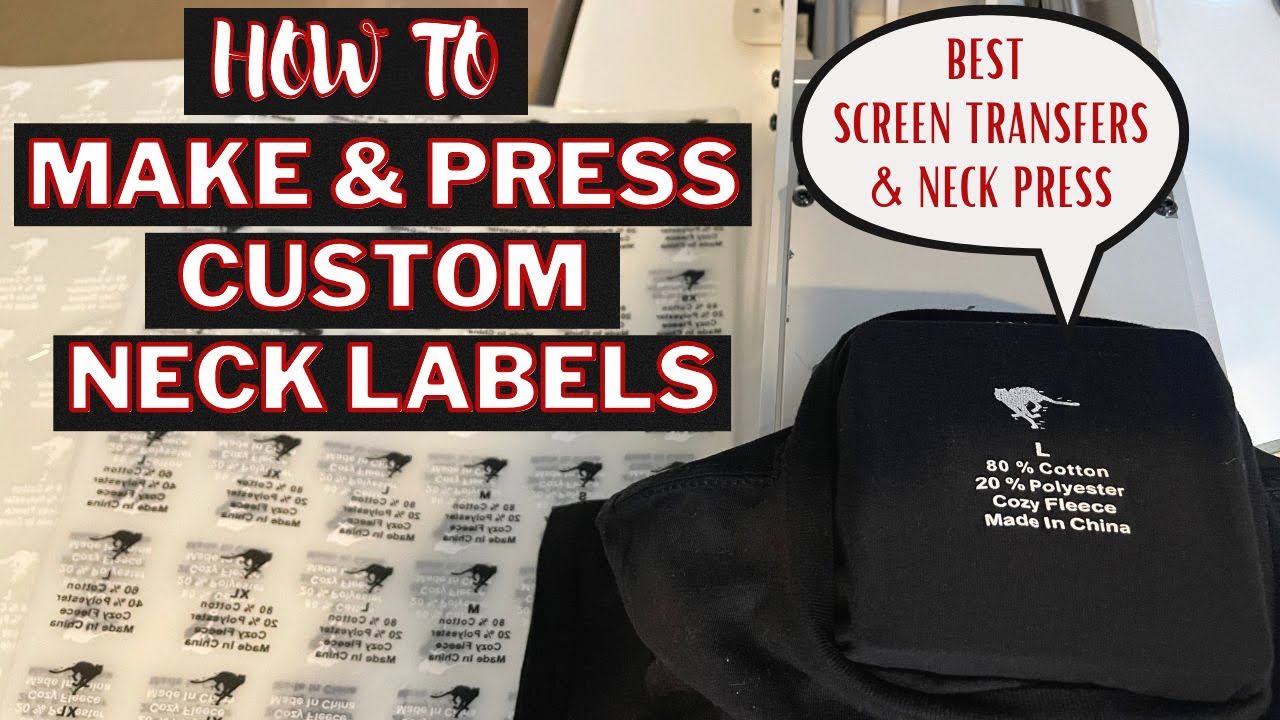 How To Make and Press Custom Neck Labels |The Best Transfers and Neck Label Press