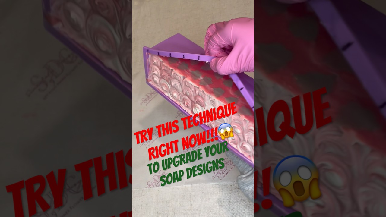Elevate your Soap Designs with this Embed Imprint Technique #soap #soapmaking #smallbusiness