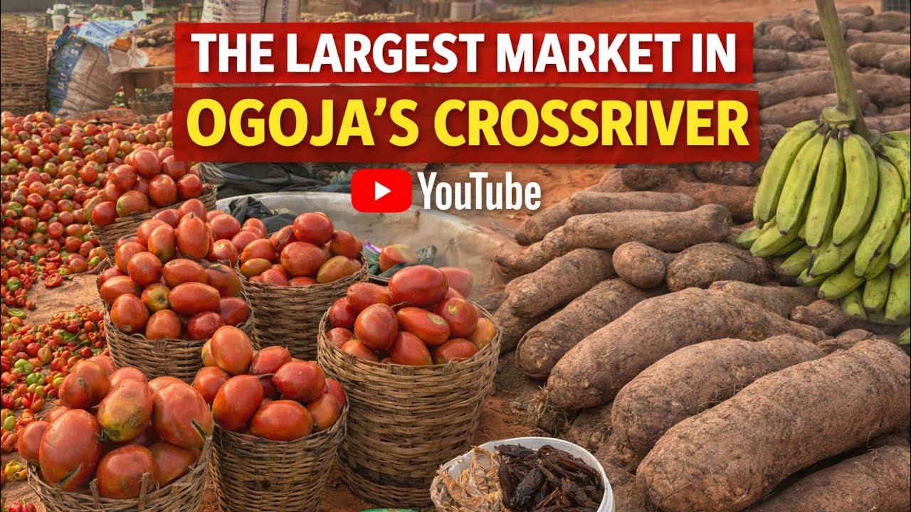 The largest market in Ogoja crossrriver, Nigeria.