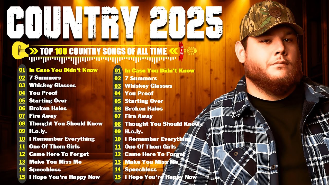 New Country Music Playlist 2025 - Luke Combs, Kane Brown & Morgan Wallen