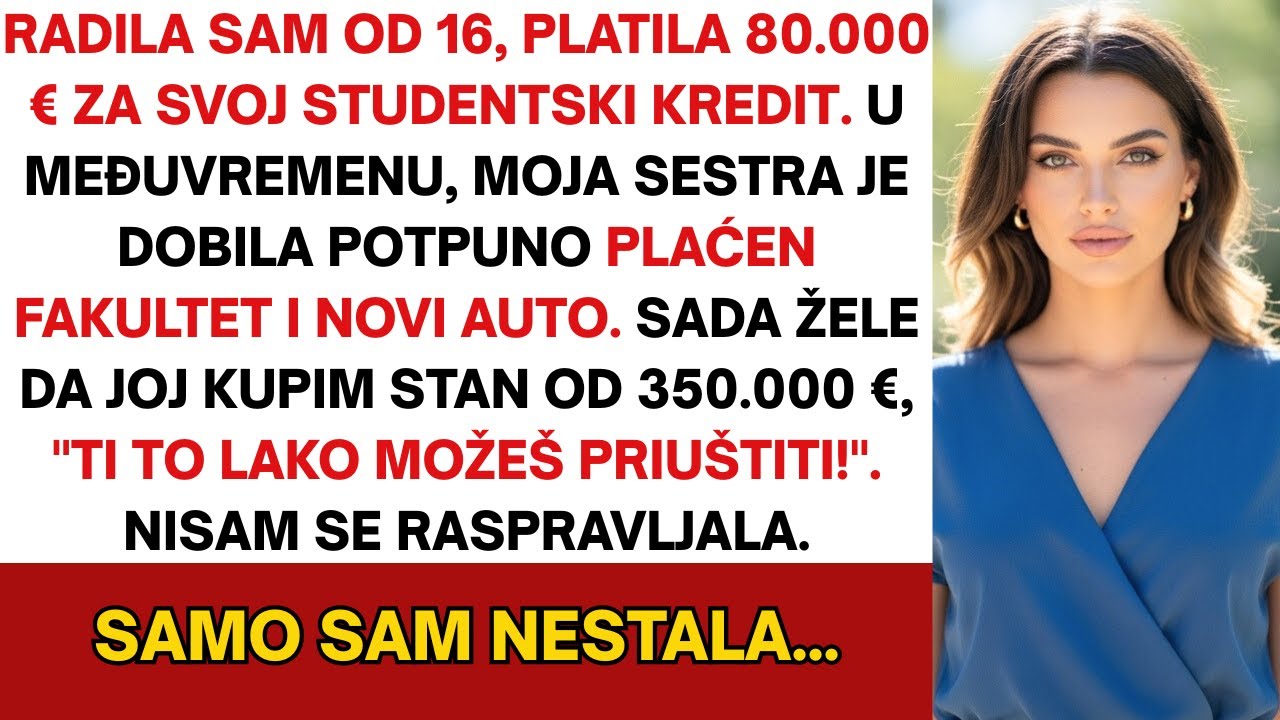 Roditelji su me zavezali za hipoteku od €350.000. No nisu znali da sam se već odavno odselio... sad.