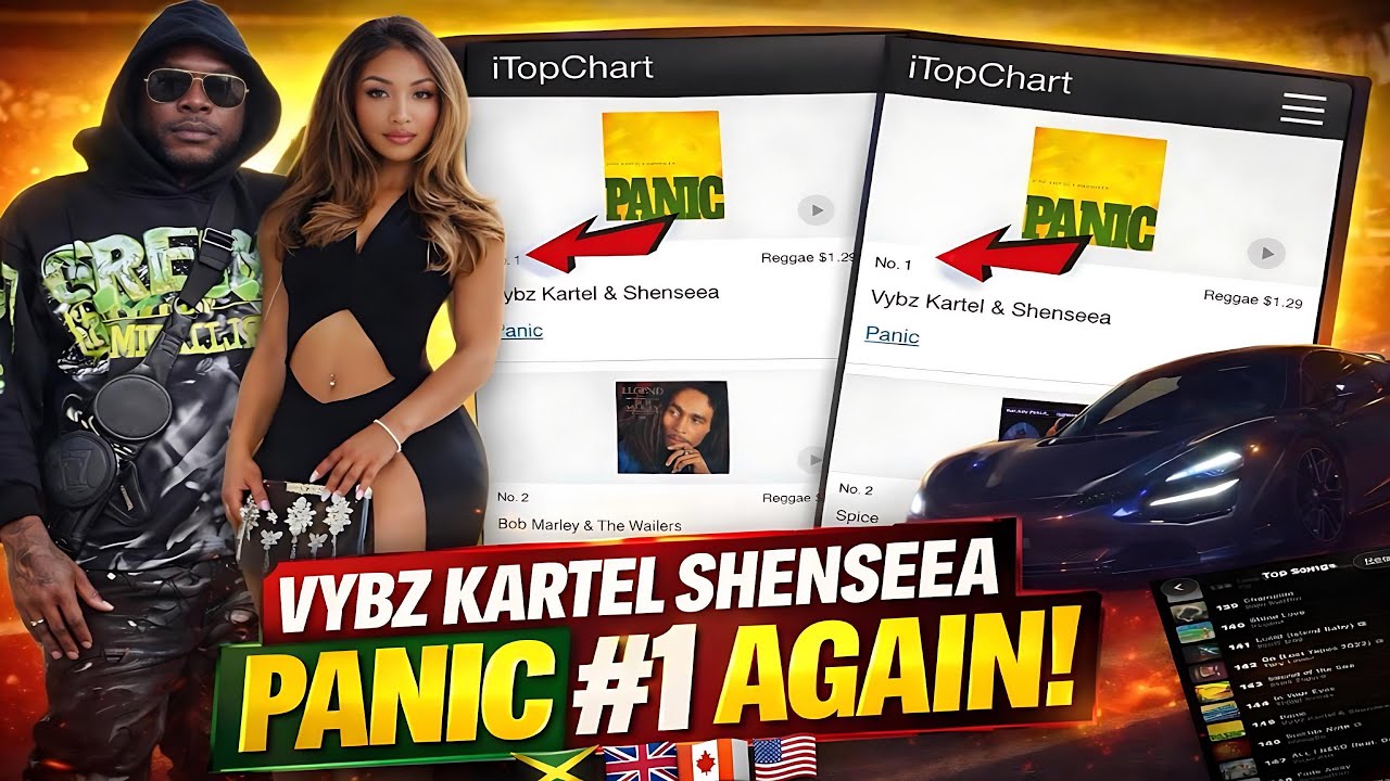 Vybz Kartel Ft Shenseea Panic Create History #1 In USA,Canada,Uk Omg Kartel Celebrate This way 