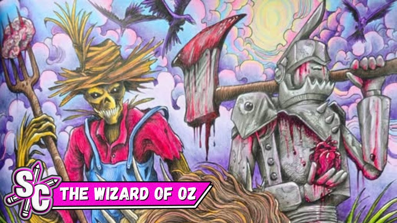 Speed-Colouring The Wizard Of Oz Dark Fairytales Colouring Book By Kerby Rosanes @sophiecolours