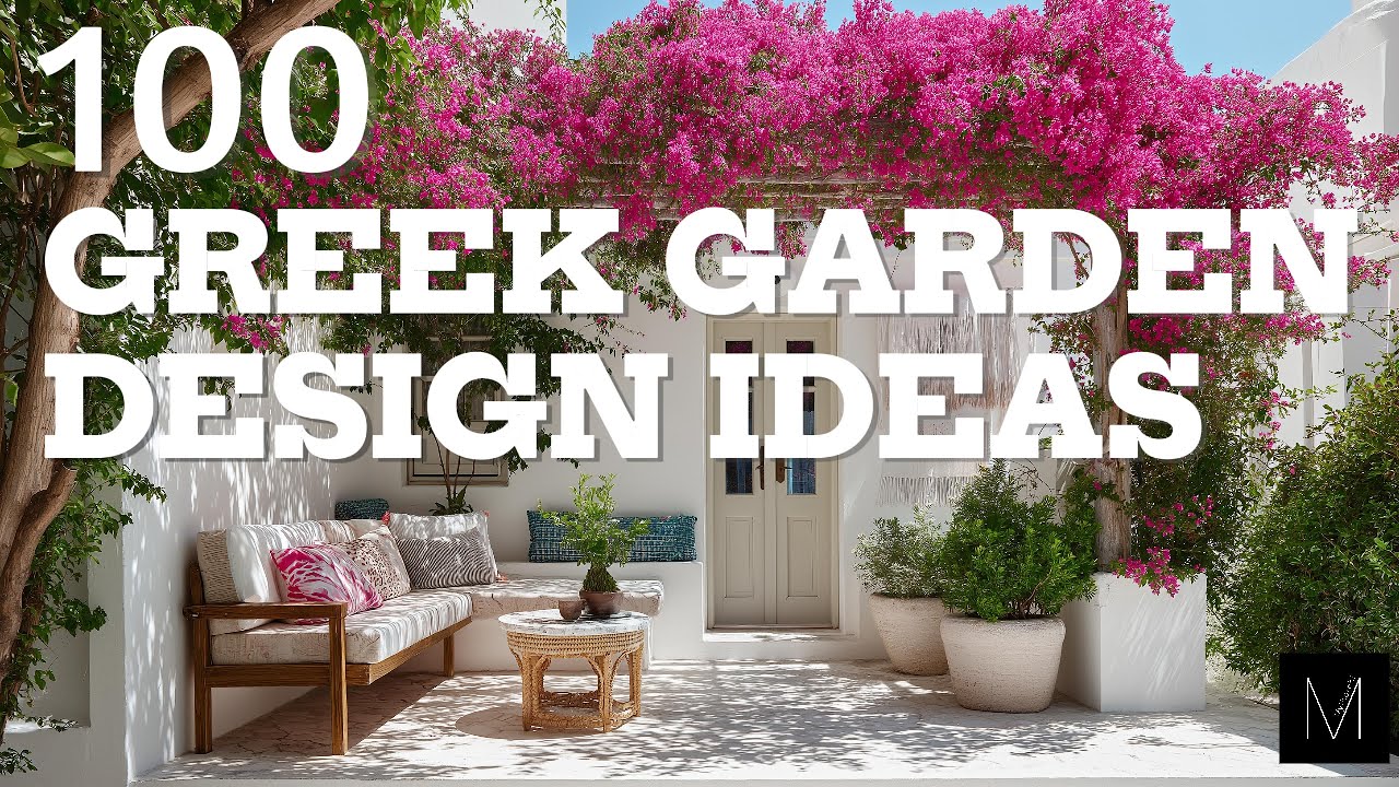 Greek Garden Design Ideas | 100 Beautiful Mediterranean Courtyards & Landscaping Styles