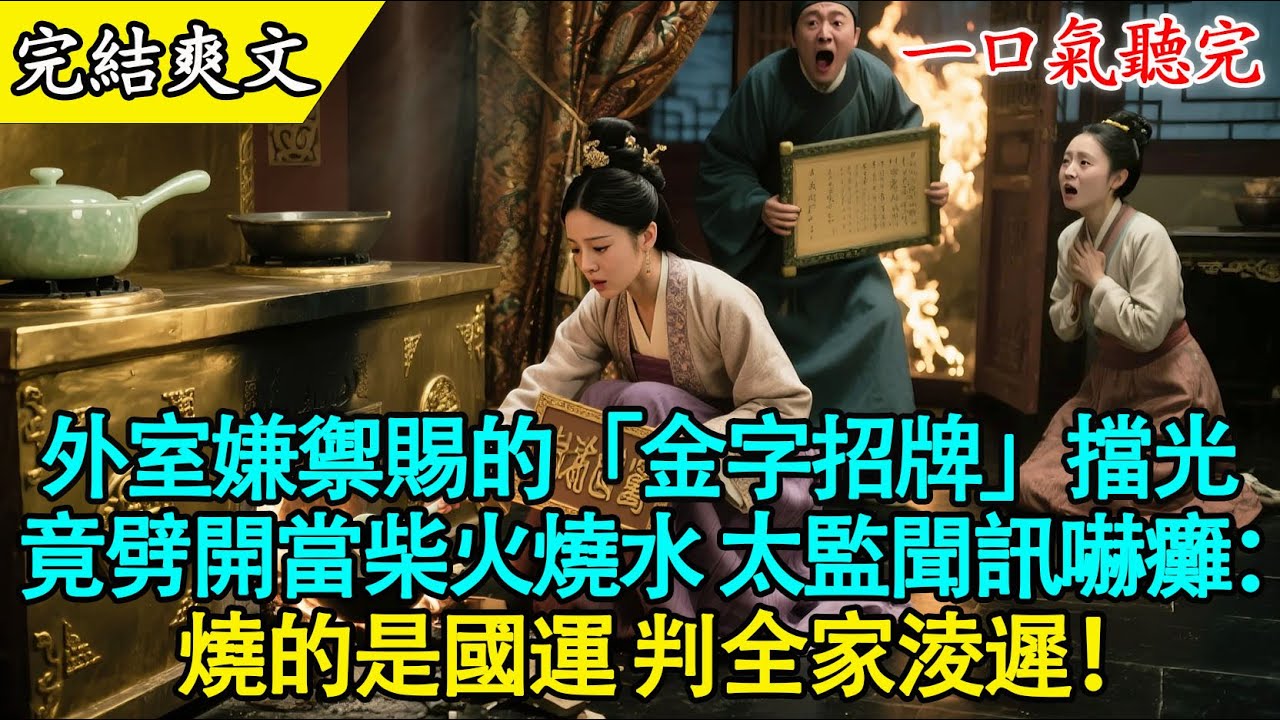 【完結古言】🔥 史上最貴洗澡水！囂張外室劈“禦賜金匾”當柴燒？渣男全族陪葬！這局借刀殺人太絕了！ 🗡️🩸#古言 #打臉 #爽文 #有聲書 #大女主 #原創