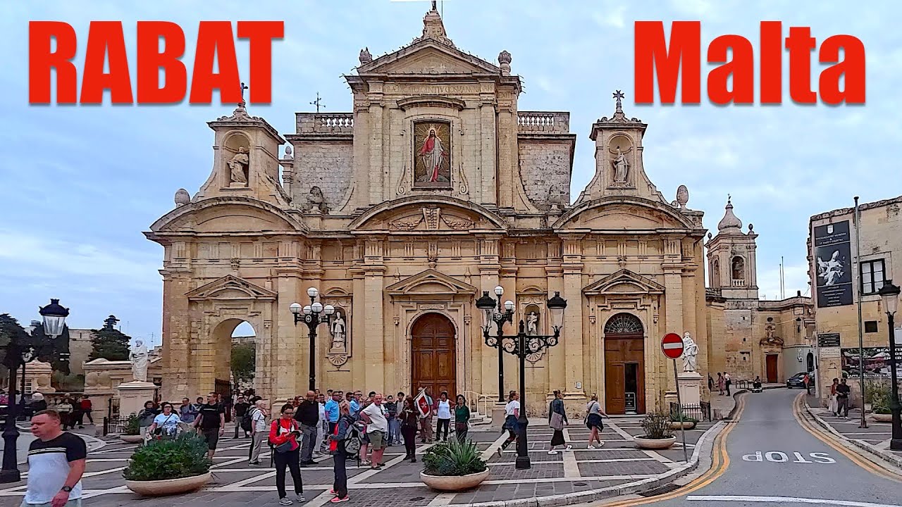 🇲🇹 RABAT Malta ⛪️ Historic Walking Tour 4K