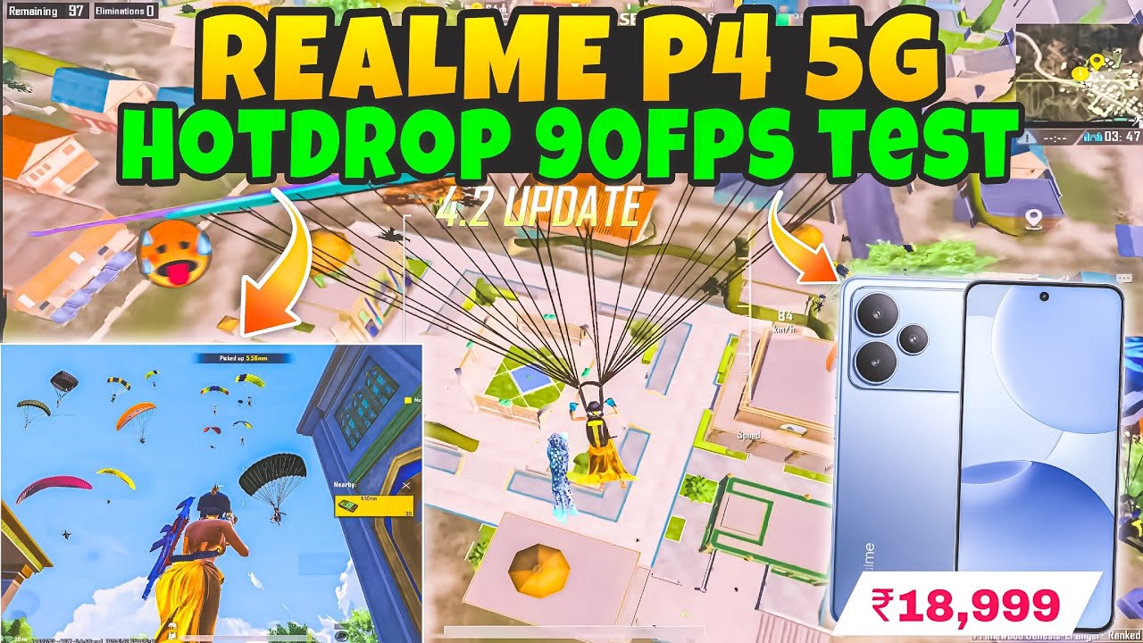 🔥Realme P4 5G: Can 90FPS BGMI 4.2 Conquer Pochinki Hotdrop?