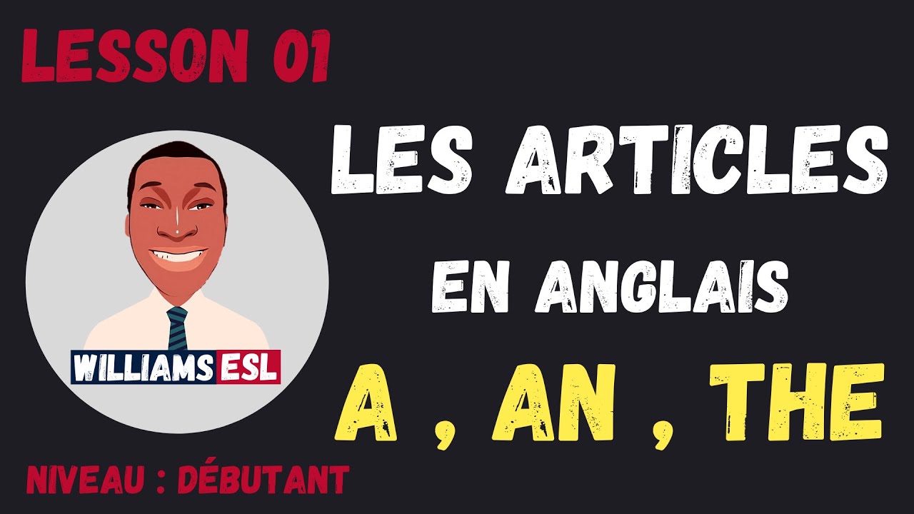 LESSON : Les Articles en Anglais ( A , An , & The )