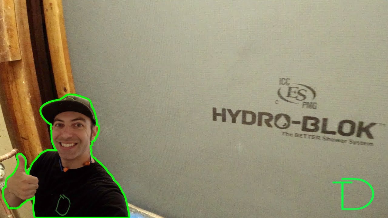 Bathtub Hydro block board install