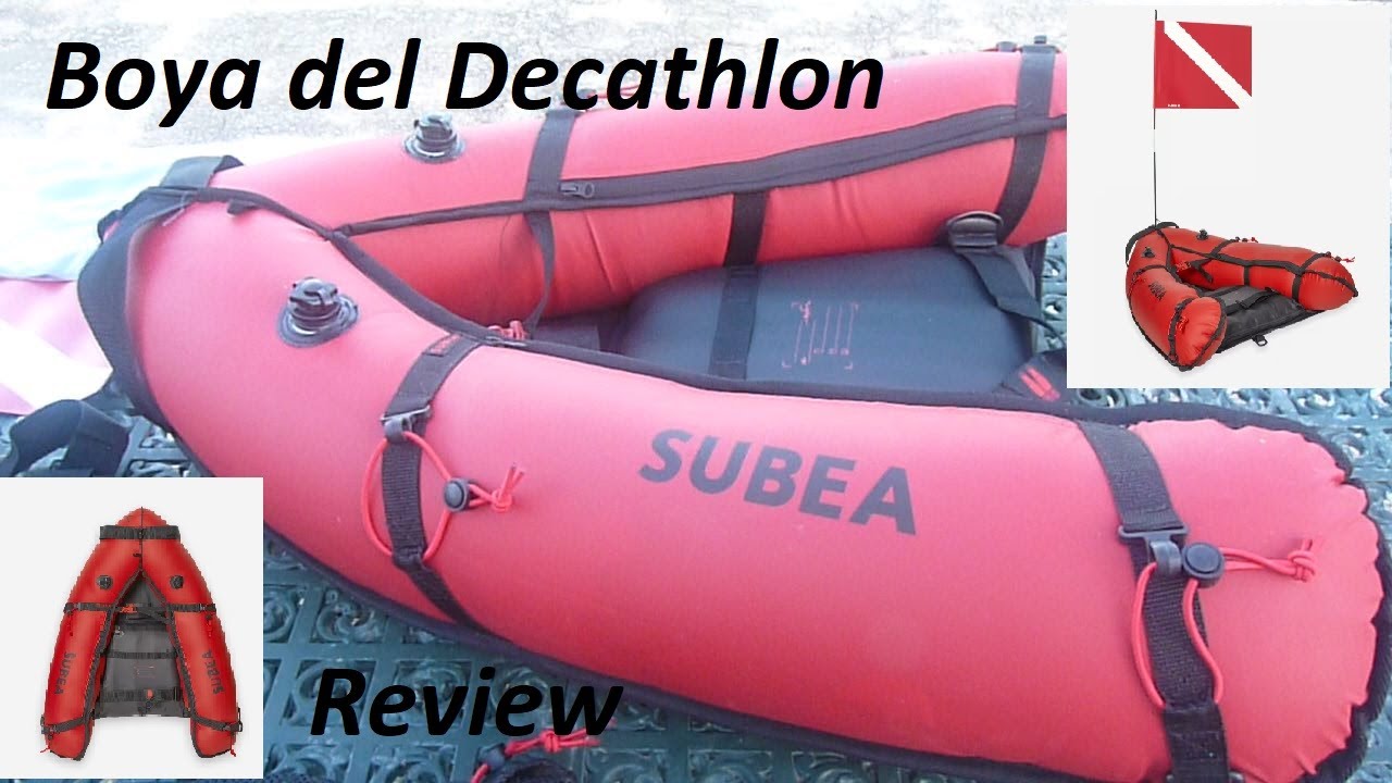 Decathlon boya, plancha o tabla de pesca submarina y buceo Subea SPF 500 review revisión