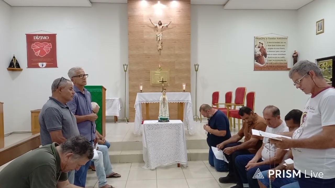 Oração do santo terço mariano com os homens 19/01/2026